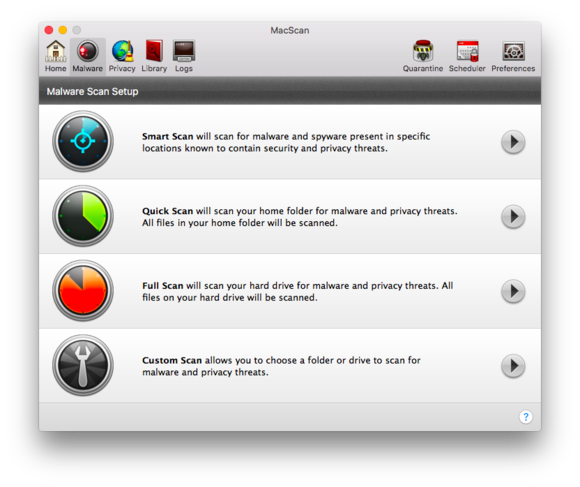 macscan 3 malware options
