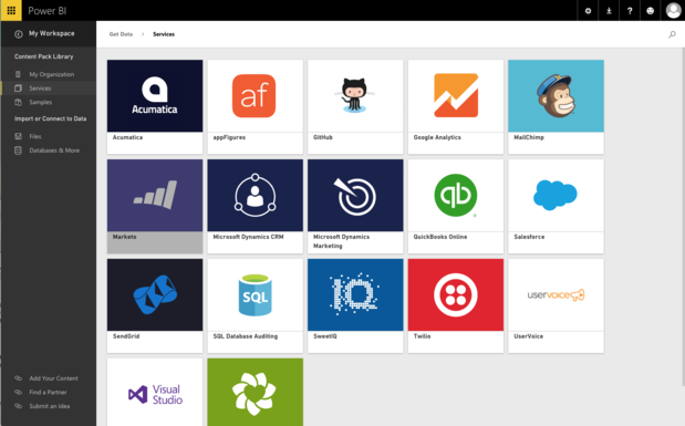 microsoft power bi data services