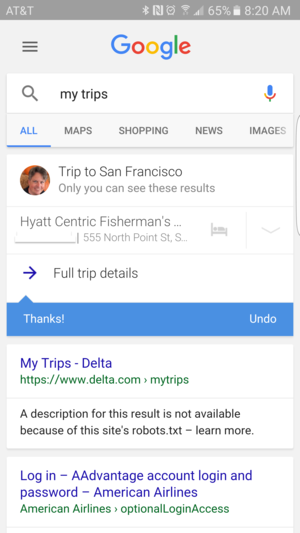 download google my trips