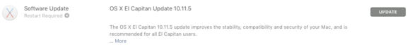 os x 10 11 5 update app store
