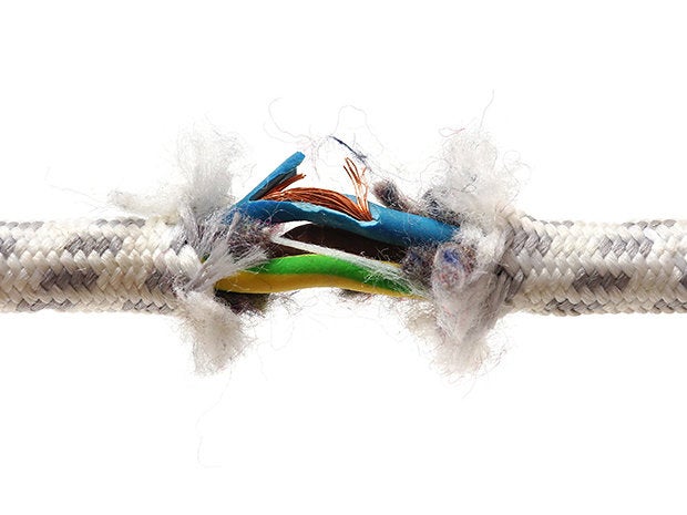 Poor physical protection of cabling, servers or gear