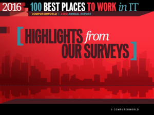 Best Places to Work in IT 2016 slideshow - Highlights from Our Surveys