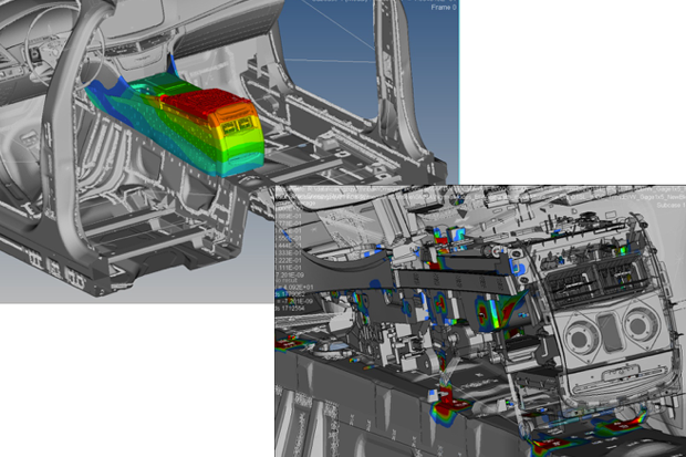 computer modeling for the center console for the 2016 Cadilac CT6