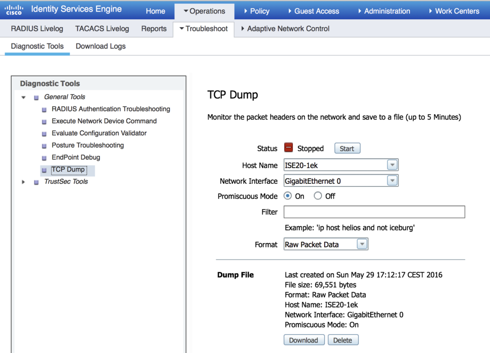 Figure 11 - TCPDump