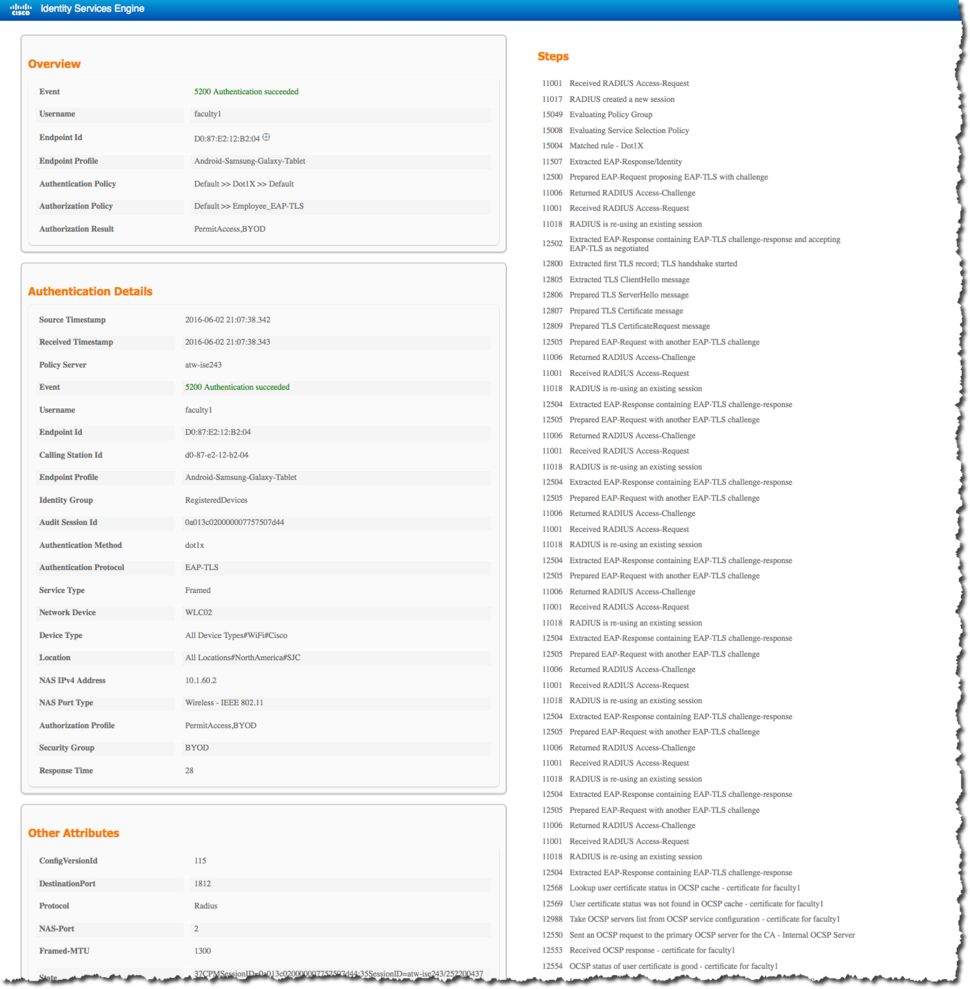 Figure 12 - Auth Report