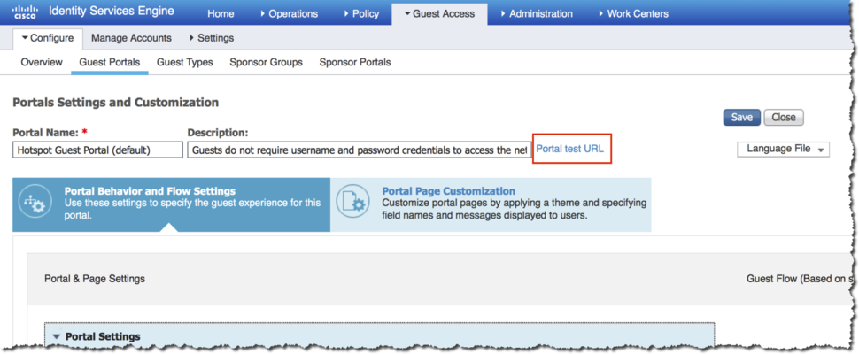 Figure 15 - Portal Test