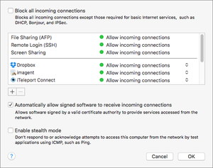 firewall settings os x copy