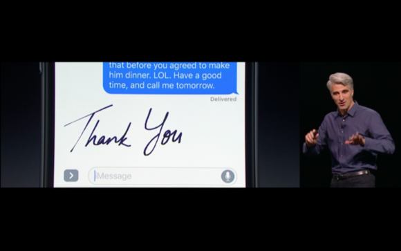 ios 10 messages handwritten