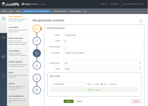 justapis 8 mongoupdate