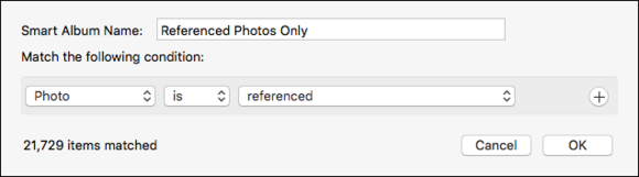 mac911 referenced files smart album