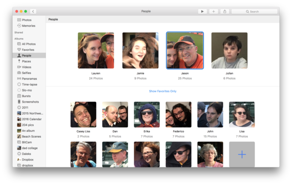 macos sierra faces
