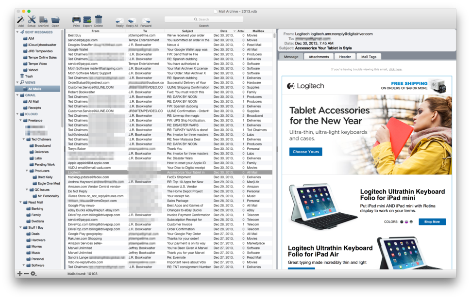 mail archiver mac