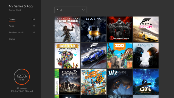 Xbox One new game collection