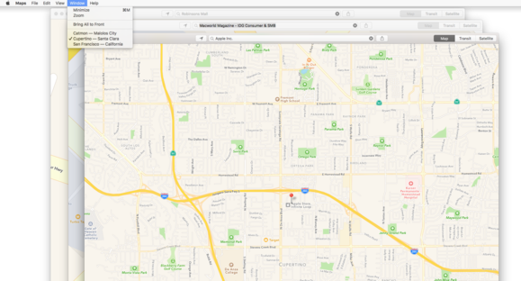 osx el capitan maps windows