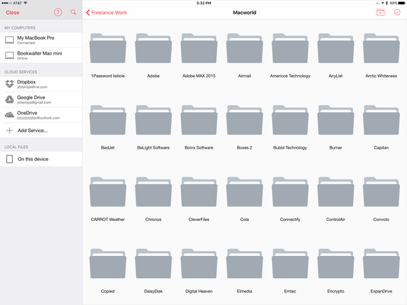 parallels access ipad file manager