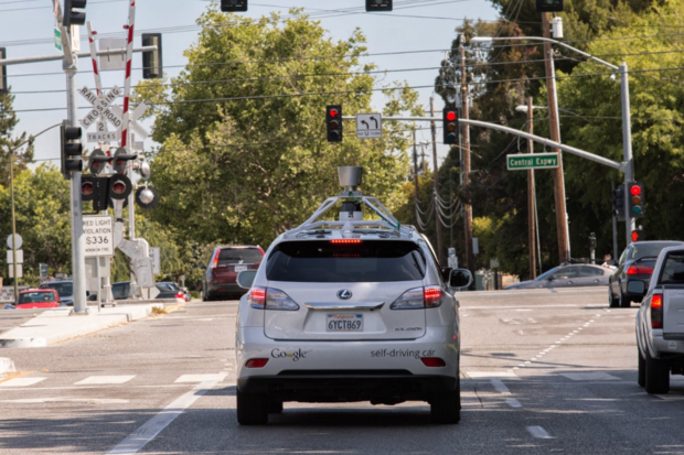 Google self-driving lexus