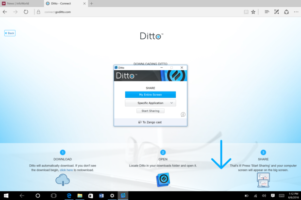 screencasting: Ditto on Windows