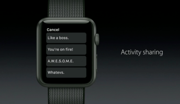 watchos 3 activity sharing