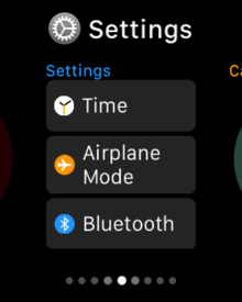 watchos 3 dock