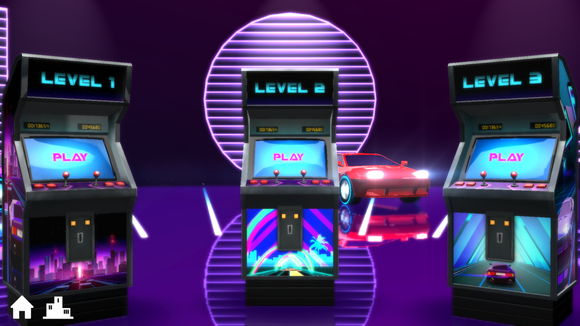 neon drive like games