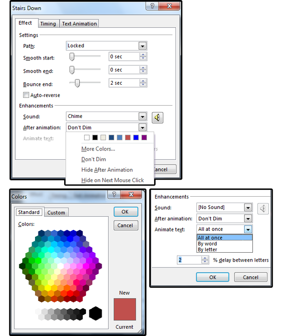 09 enhancements include after animation animate text