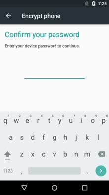 android encrypt phone