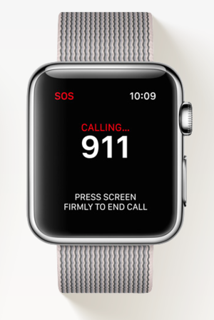 apple watch sos 911