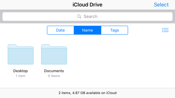 icloud drive desktop documents ios