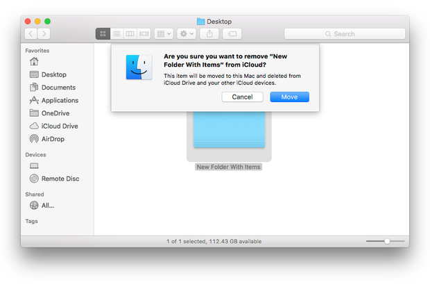 Где папка icloud drive mac os