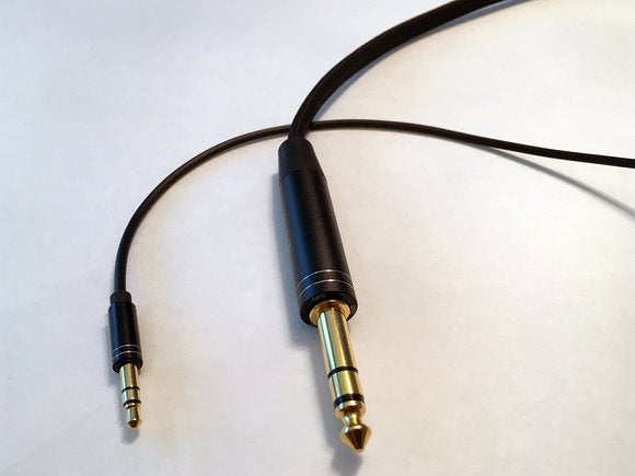 The PM-2 comes with both 1/8-inch and 1/4-inch cables