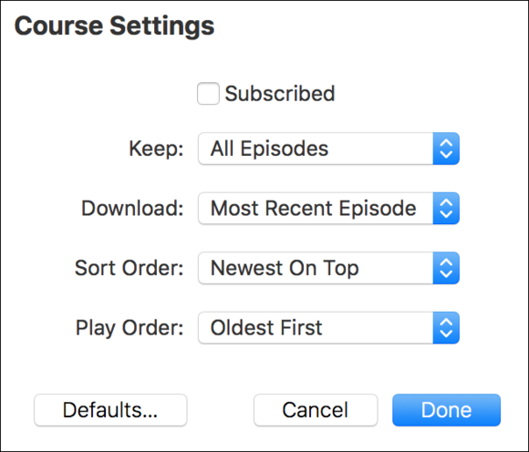 itunesu settings