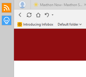 maxthon upper left