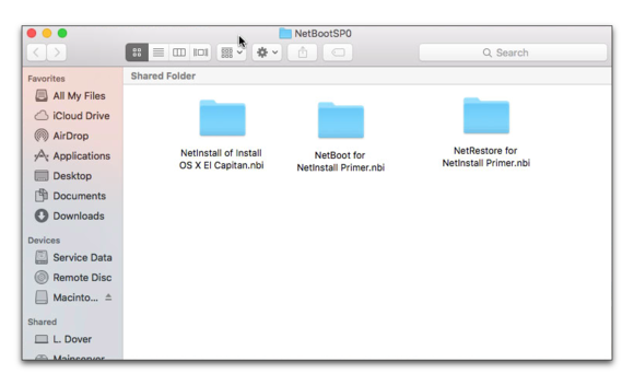 how to netboot macbook