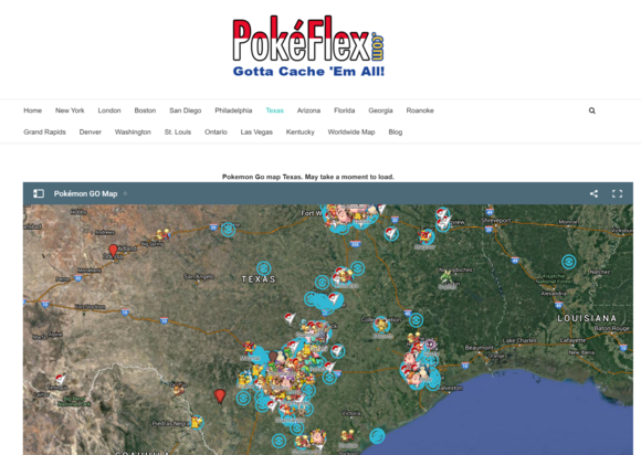 pokeflex map texas