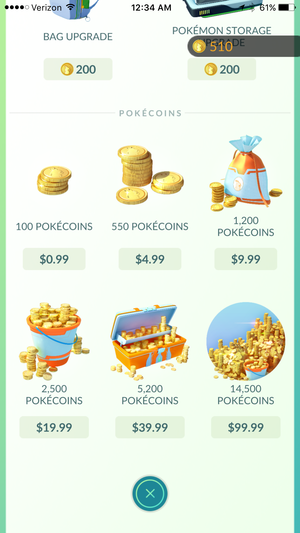 pokemon go coinpacks