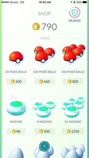 pokemon go defender shop