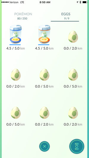 pokemon go eggs