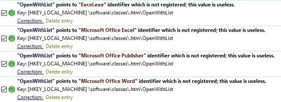 registry errors