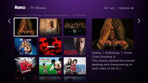 Good shows on online roku