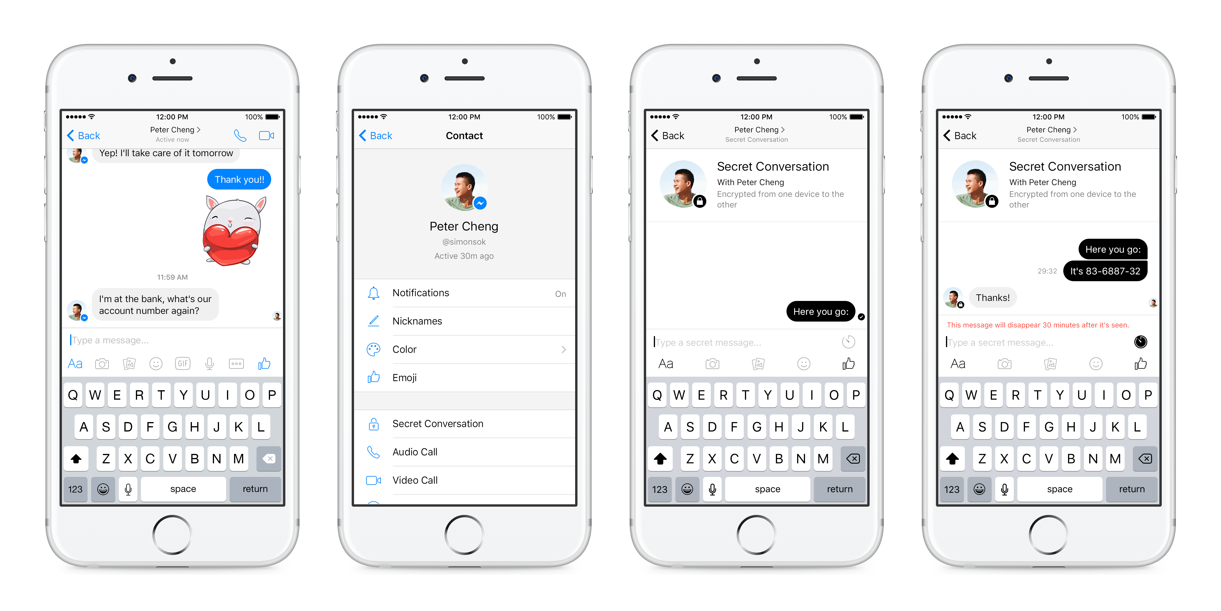 How to get back secret conversations on messenger