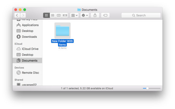 sierra documents desktop icloud finder