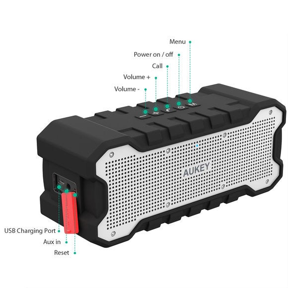 Aukey SK-M12 Outdoor Bluetooth speaker review: Surprisingly