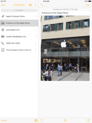 snipnotes ipad image