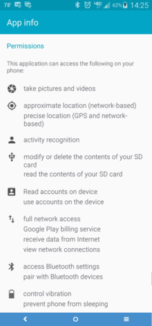 Pokemon Go Android permissions