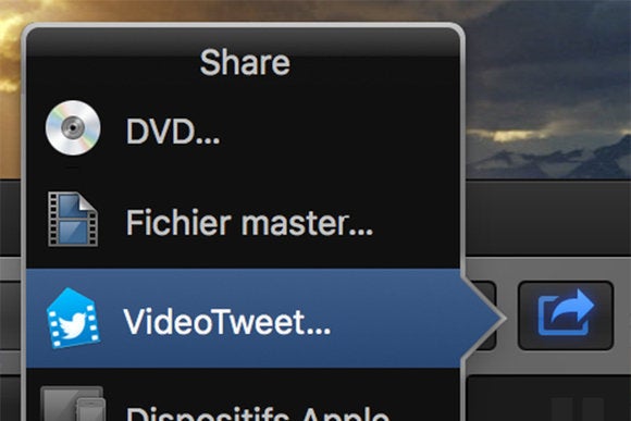 videotweet fcpx share