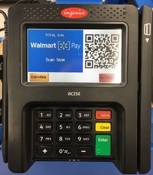 walmart pay pos display