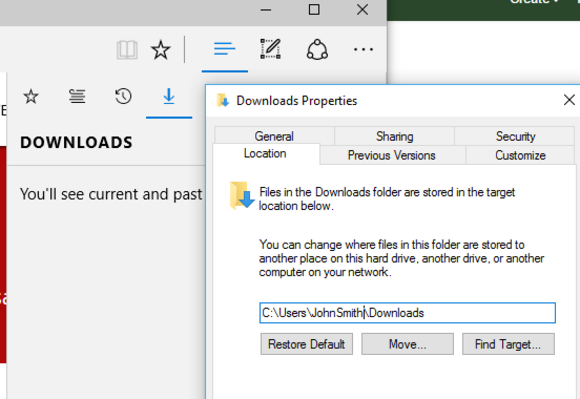 windows 10 what users want download folder