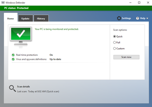 windows defender windows 10
