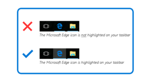 edge highlighted