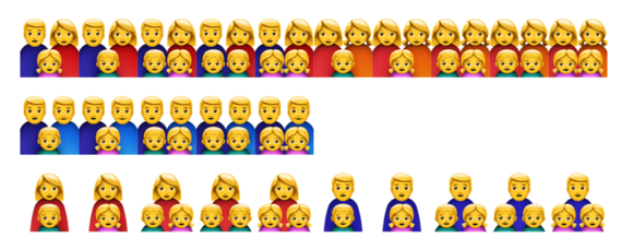 emoji ios10 expanded families